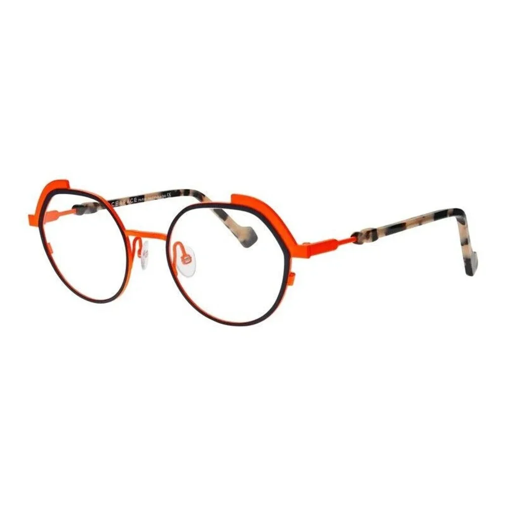 Face A Face Cilaos 1 Womens Metal Eyeglass Frame 9130 Violet Orange Fluor 47-20